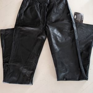 Wilson Pele Studio leather slacks black size 6